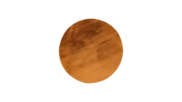 Ковер Heaven круглый, цвет янтарный