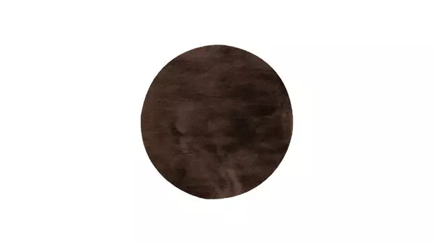 Ковер Heaven круглый, цвет темно-коричневый