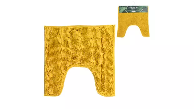 Коврик для туалета Chenille горчичный