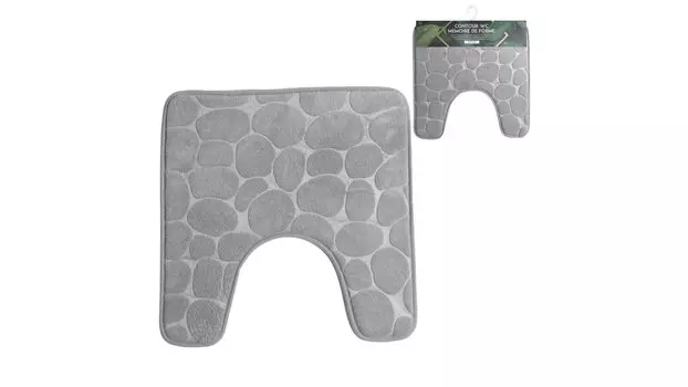 Коврик для туалета Nomad grey 49 49 серый