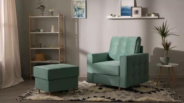 Кресло Amani Dumont с широкими подлокотниками