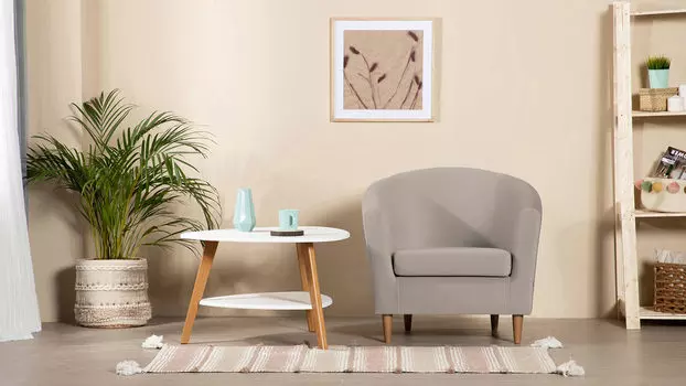 Кресло Moony, светлые ножки