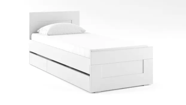Кровать c 2мя ящиками Istra, цвет Белый