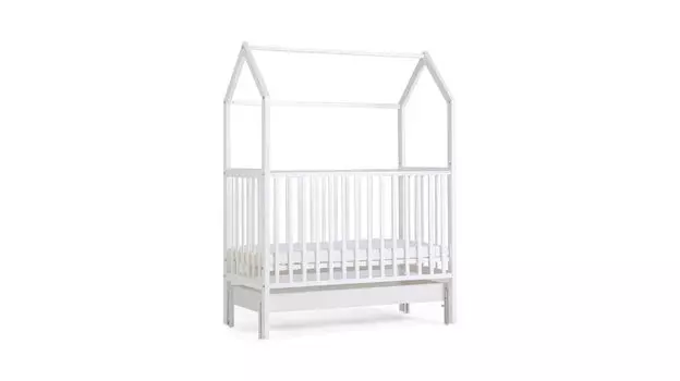 Кровать для новорожденного Locky New, цвет белый