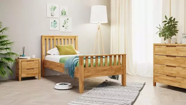 Кровать Elly Plus дуб натуральный, размер 90х200 см