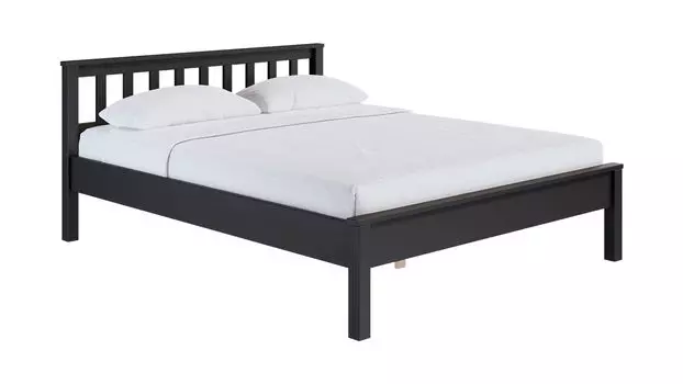 Кровать из массива сосны Dallas, цвет Черный