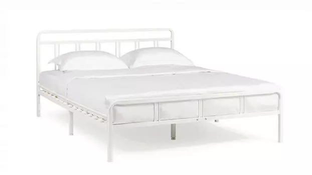 Кровать металлическая Avinon, цвет белый