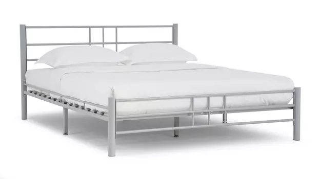 Кровать металлическая Chris, цвет серый