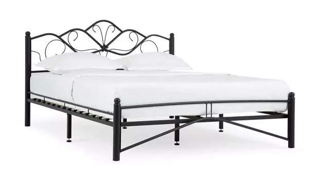 Кровать металлическая Luara, цвет черный