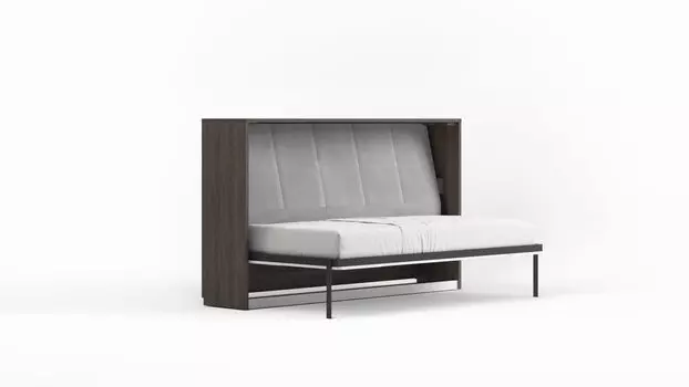 Кровать откидная горизонтальная Smart Folding, цвет Венге мали, Белый, 90х200 см