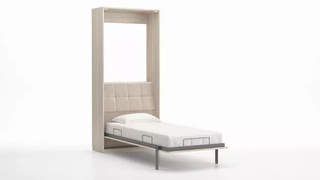 Кровать откидная вертикальная Smart Folding, цвет Ясень шимо, 90х200 см