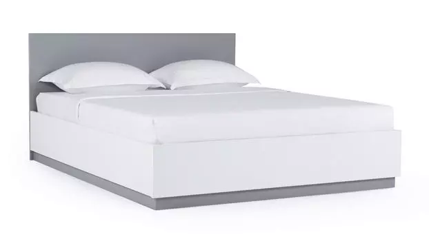 Кровать с подъемным механизмом Twills, цвет Белый премиум Арктика серый