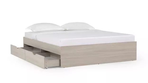 Кровать с 4мя ящиками Prima, цвет Ясень шимо