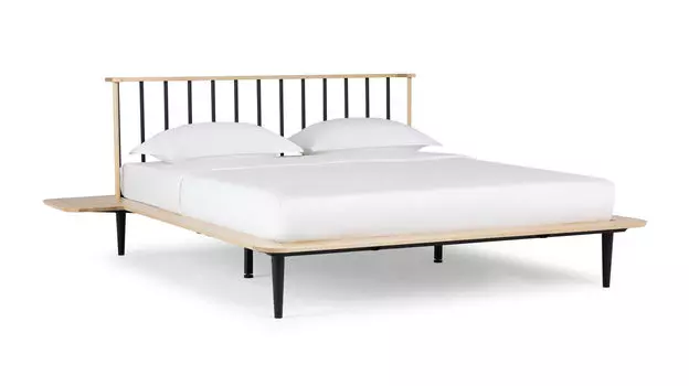 Кровать со съемными столиками Barna, цвет Nature