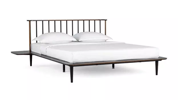 Кровать со съемными столиками Barna, цвет Nut