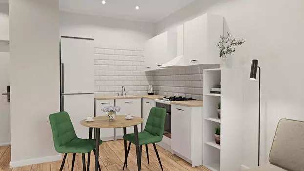 Кухня светлая