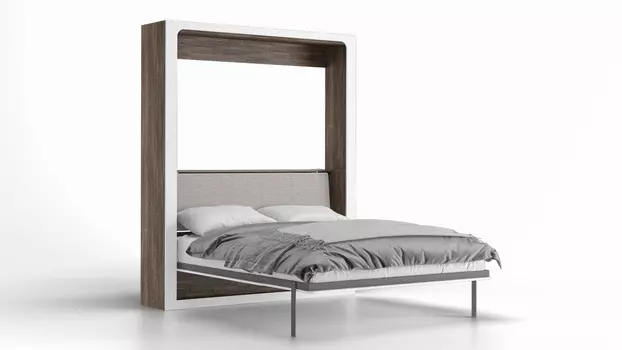 Шкаф-кровать Wall Bed Life Time, цвет Венге Белый
