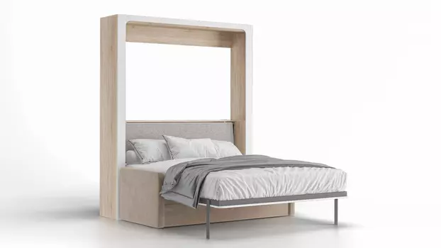 Шкаф-кровать Wall Bed Life Time с диваном, цвет Дуб Белый