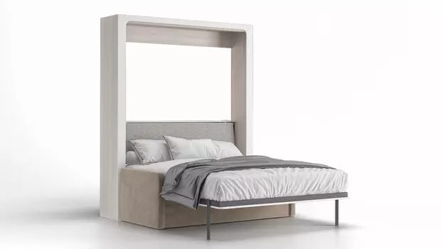 Шкаф-кровать Wall Bed Life Time с диваном, цвет Ясень Белый