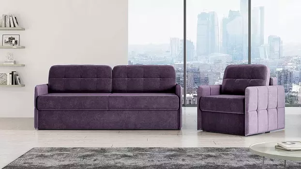 LOKO Casanova Lilac с узкими подлокотниками