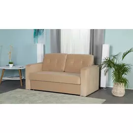 Прямой диван Loko Sergio Casanova Beige с широкими подлокотниками