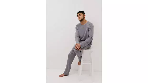 Лонгслив мужской Stay Warm, цвет серый