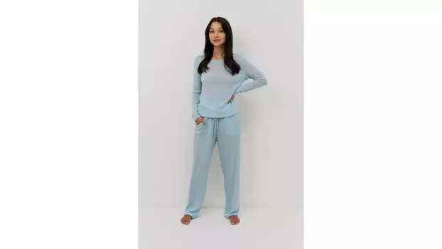 Лонгслив женский Stay Warm, цвет светло-голубой