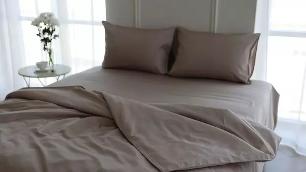 Простыня на резинке Maco Sateen Кремовый