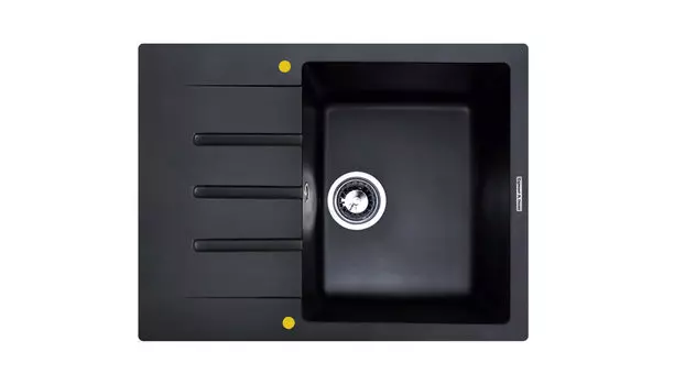 Мойка Rechteck 645, цвет Черный базальт