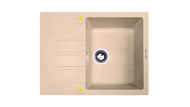 Мойка Rechteck 645, цвет Топленое молоко