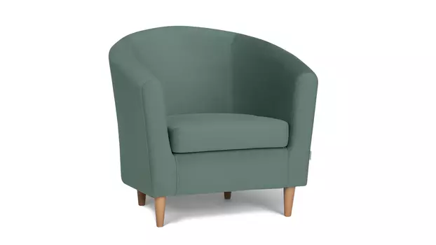 Кресло Moony Sky velvet 43, светлые ножки