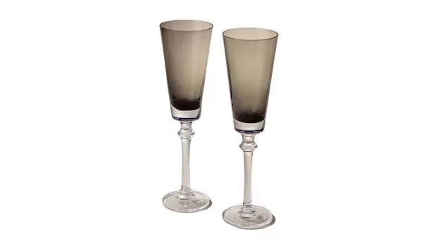 Набор бокалов для шампанского 2 шт. Trendy 0,23 л, цвет серый