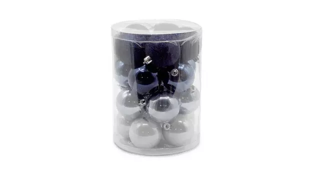 Набор ёлочных игрушек 20 шт. Tub Blue-White 6