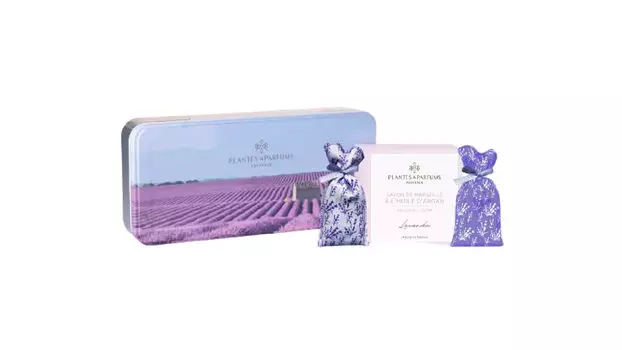 Набор подарочный (мыло, 2 саше) Лавандовые поля