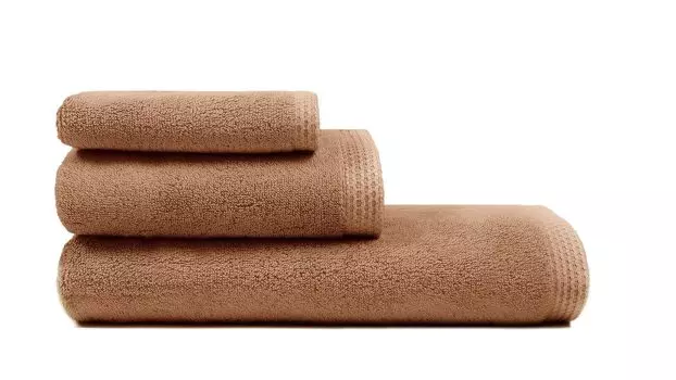 Набор полотенец 3 шт Pure new цвет коричневый