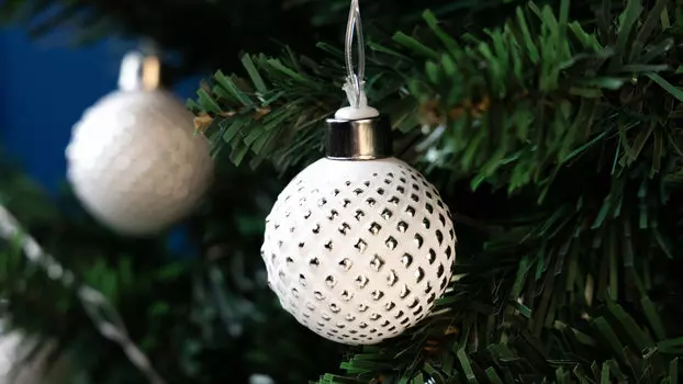 Набор стеклянных шаров с LED подсветкой Шар DF23-25 10 шт