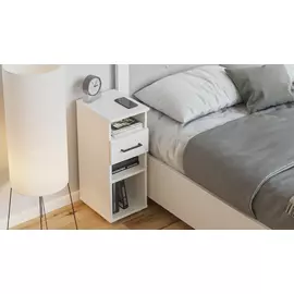 Тумба прикроватная Naiv, цвет Белый премиум