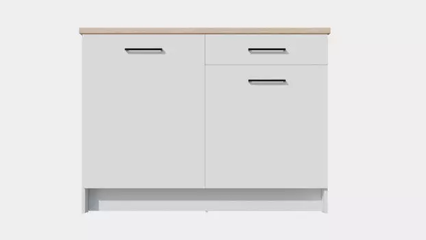 Напольный шкаф Ice, Дуб светлый 120х61х91 см ЛДСП