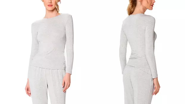 Night Skin Футболка женская long sleeve, цвет серый