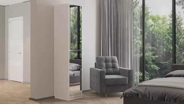 Шкаф однодверный Noble 45 см, цвет Белый премиум