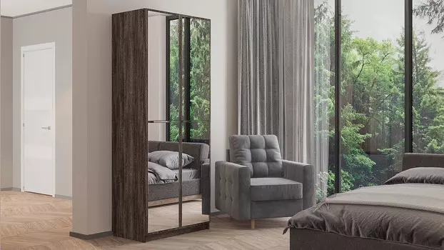 Шкаф двухдверный Noble 90 см, цвет Венге