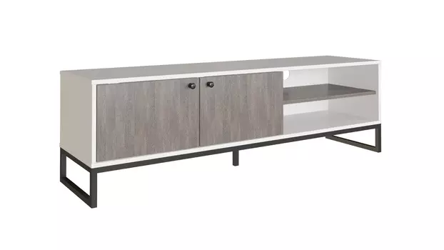 Тумба Odin, цвет Белый премиум + Венге Мали