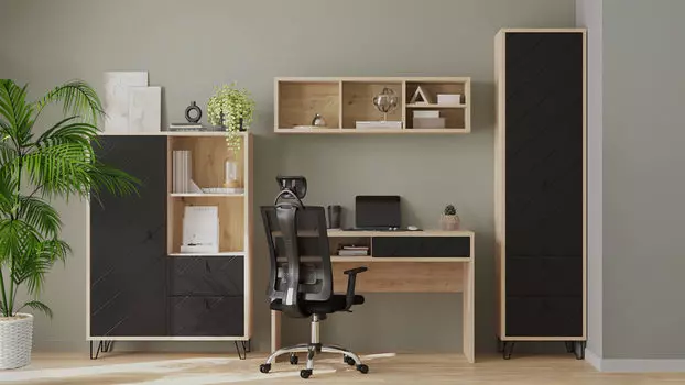 Офис Agira, цвет Гикори кингстон Антрацит