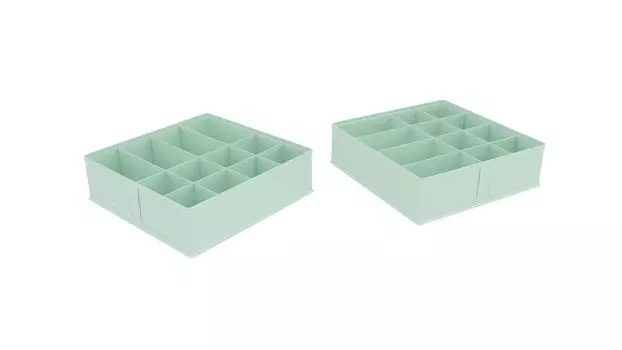 Органайзер 12 ячеек Классик new 35 35 10 см цвет мятный