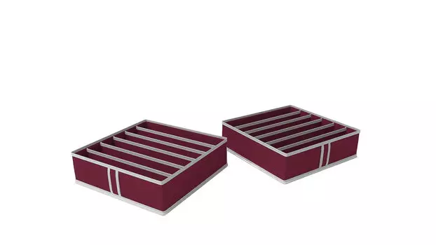 Органайзер 6 ячеек Классик new 35 35 10 см цвет бордо