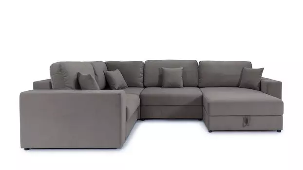 П-образный диван 4-местный Conti с полкой R