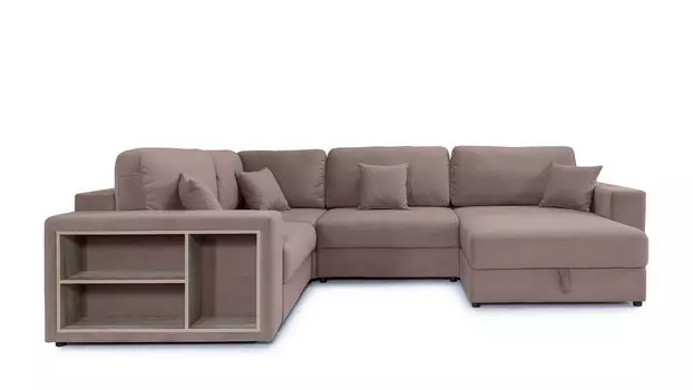 П-образный диван 4-местный Conti с полкой L