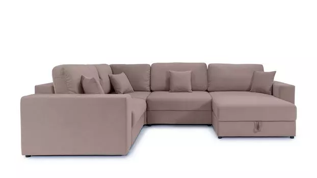 П-образный диван 4-местный Conti с полкой R