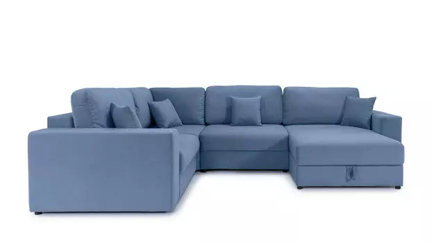 П-образный диван 4-местный Conti с полкой R