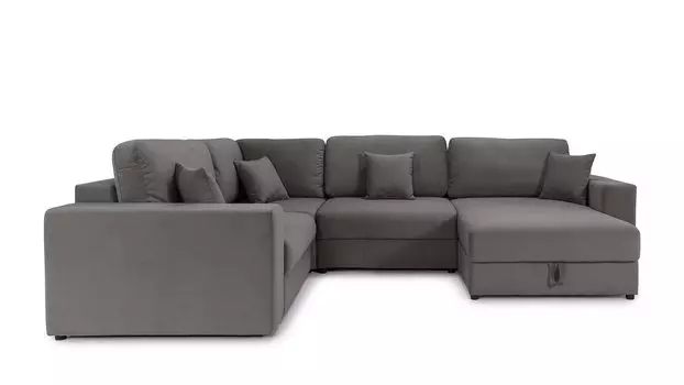 П-образный диван 4-местный Conti с полкой R